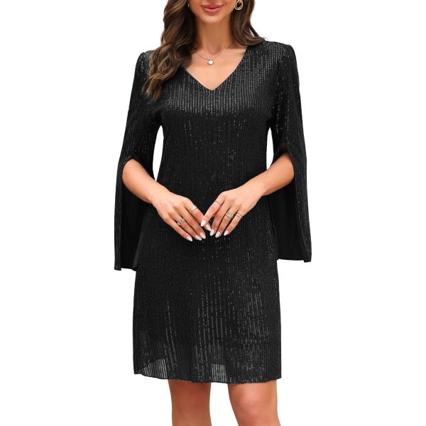 Wedding Guest Dresses for Women Women's Cocktail Dresses Formal Dresses for Women Lace Sequin Prom Dress