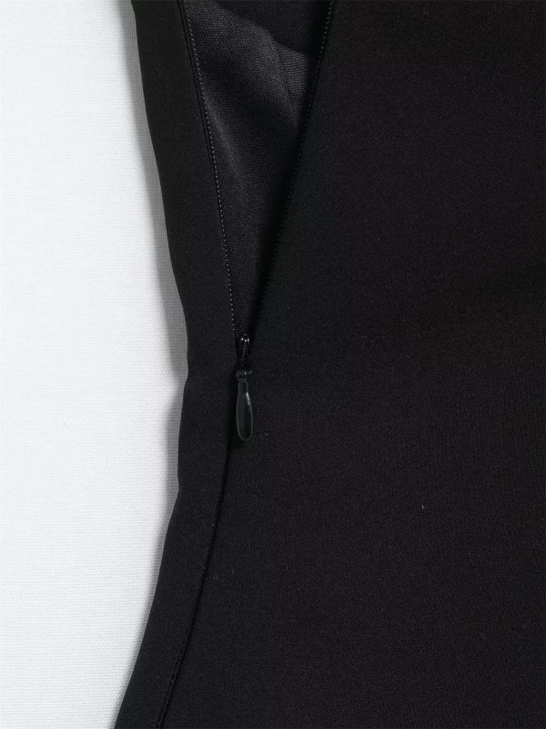 Women Side‑Zipper Tube Vest, Off‑Shoulder Sleeveless Top