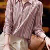 Ladies' Summer Chiffon Top Long-Sleeved Professional Casual Blouse for Women