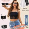 Bralettes for Women Lace Spaghetti Strap Tank Top Tube Slim Basic Camisole