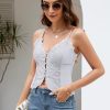 Women's Sexy Lace V Neck Button Down Going Out Boho Tops Trendy 2025