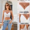 Bralette for Women Wireless Lace Bra V Neck Racerback Cami Tank Y2k Camisoles Adjustable Crop Top