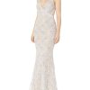 Women's Helen Sleeveless Surplice Wrap Top Lace Gown