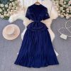 Summer Embroidery Lace Tops Chiffon Suits for Women Single Breasted