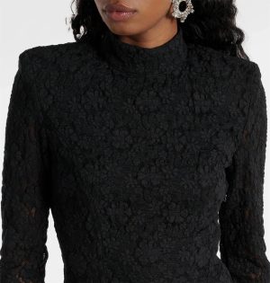 Women's Backless Party Dress - Crisscross Lace-Up Long Sleeve Bodycon Midi Dress