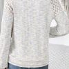 Fall Tops for Women Casual Crew Neck Waffle Knit Lace Raglan Long Sleeve Shirts Loose Fit Blouses Top