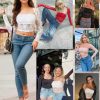 Going Out Tops for Women Long Sleeve 2 Piece Square Neck Tank Top Lace Mesh Sheer Crop Tops Strapless Shirts