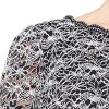 Women's Plus Size Stretch Lace Bodice Mock One Piece Gown