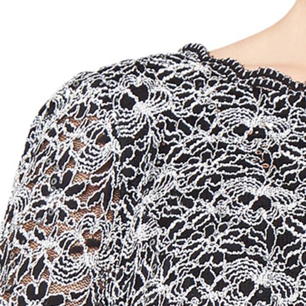 Women's Plus Size Stretch Lace Bodice Mock One Piece Gown