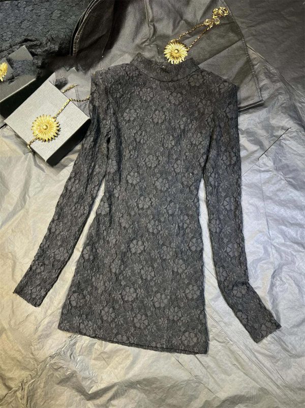 Women's Backless Party Dress - Crisscross Lace-Up Long Sleeve Bodycon Midi Dress