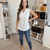 Women's V Neck Guipure Lace Tank Tops Sleeveless Dressy Blouses Summer Casual Solid/Floral Tunic Shirts