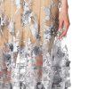 Women's Audrey Spaghetti Strap Midi A-line 3D Floral Dress