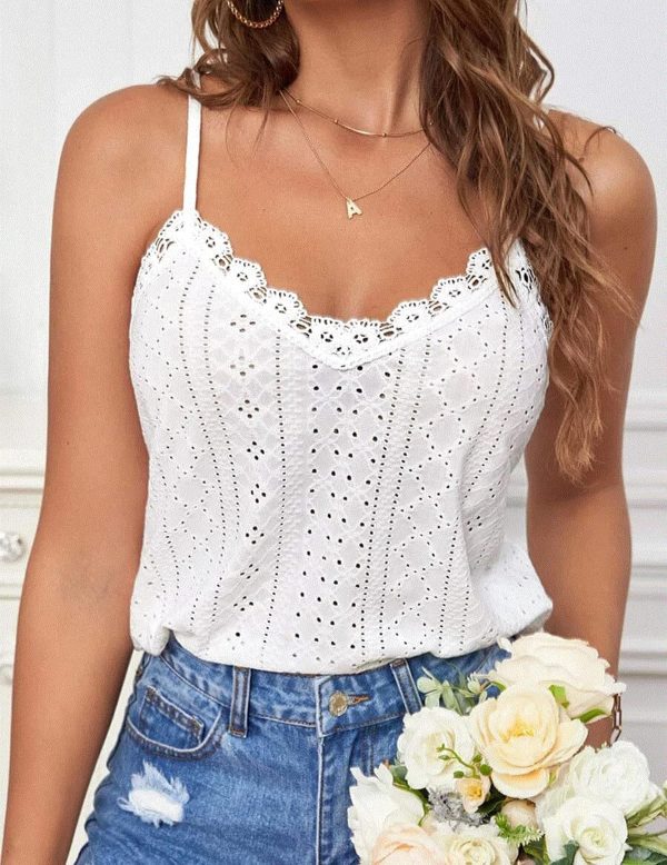 Camisole for Women V Neck Spaghetti Strap Tank Tops Sleeveless Blouses Loose Fit