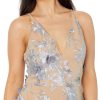 Women's Audrey Spaghetti Strap Midi A-line 3D Floral Dress